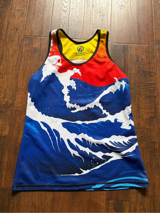 INKnBURN Tops - InkNBurn Ocean Skull Wave Tank